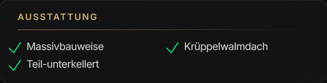 Ausstattung im dunklen Modus
