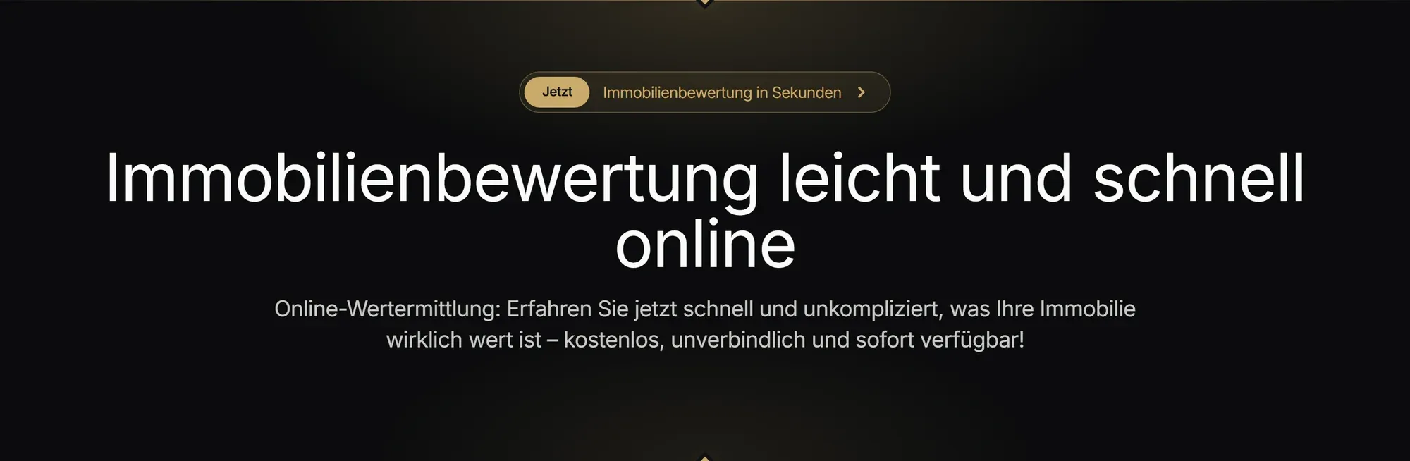 Hervorgehobener Bereich der Startseite im dunklen Modus
